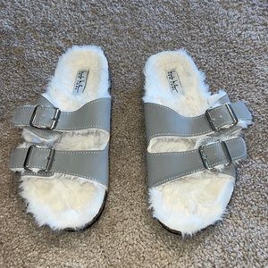 Fuzzy sandals